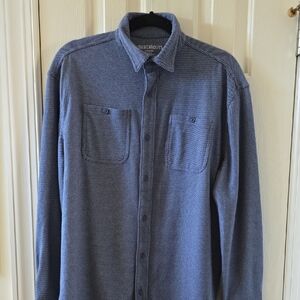 THEREABOUTS BRAND BOY'S BLUE LONG SLEEVE FRONT BUTTON SHIRT SIZE XL HUSKY